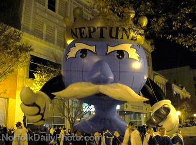 King Neptune Helium Balloon - Norfolk Grand Illumination Parade