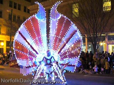 Illuminated Peacock - Norfolk Grand Illumination Parade