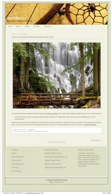 PhotoBlog II Template by Our Blogger Templates