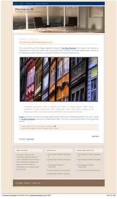 PhotoBlog III Template by Our Blogger Templates