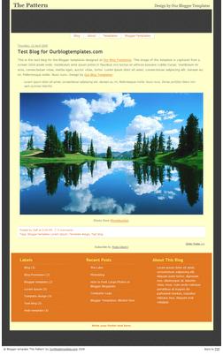 The Pattern PhotoBlog Template by Our Blogger Templates