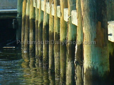 Reflections of High Street Landing Docks in Elizabeth River