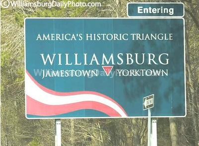 Welcome to Williamsburg Sign